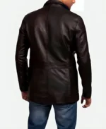 Jason Statham Fast Furious 7 Deckard Shaw Brown Leather Blazer Front