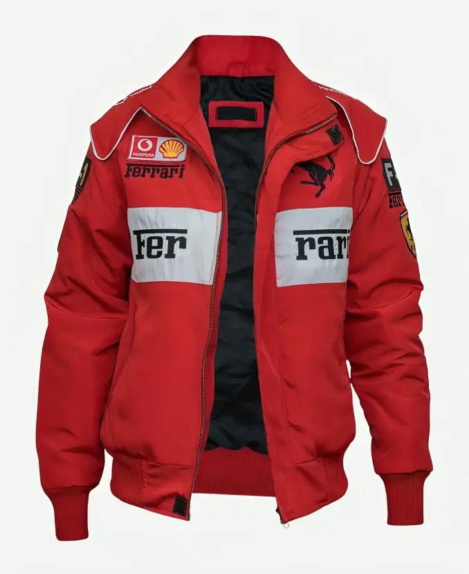 Lana Del Rey Red Ferrari Formula 1 Racing Bomber Jacket