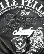Pelle Pelle 1978 Exotic Black Jacket Detailing