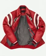 Pelle Pelle Red Encrusted Varsity Jacket inner