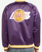 Snoop Dogg Los Angeles Lakers Purple Jacket Back