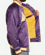 Snoop Dogg Los Angeles Lakers Purple Jacket Side
