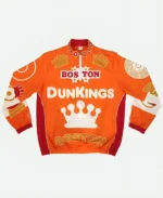 Ben Affleck Superbowl LVIII 58 Dunkin Donuts Orange Tracksuits Jacket Front