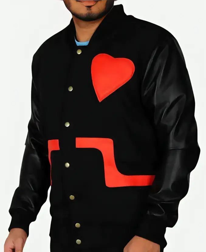 Chris Brown Valentines Bomber Jacket Side