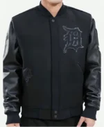 Detroit Tigers Black Varsity Jacket