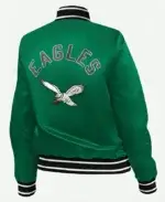 Eagles Kelly Green Starter Jacket Back