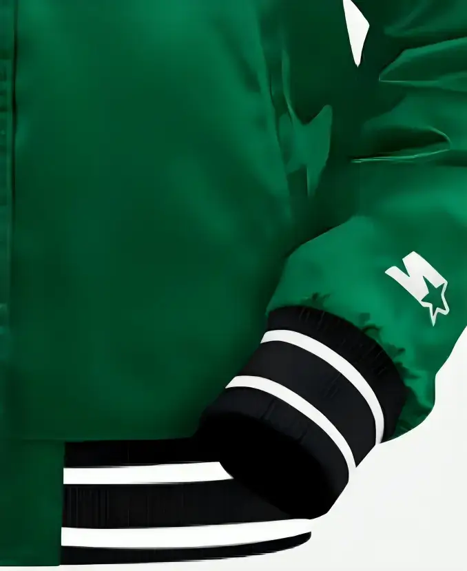 Eagles Kelly Green Starter Jacket Sleeves Logo
