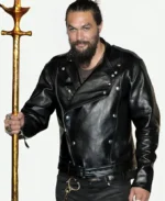 Jason Momoa Aquaman and the Lost Kingdom Arthur Curry Black Leather Jacket 2