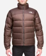 Kendall Jenner Brown North Face Puffer Jacket
