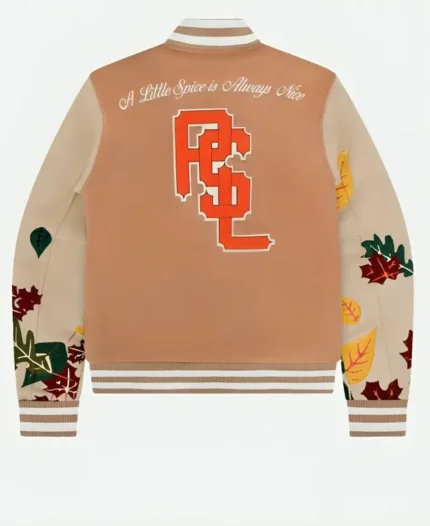 KidSuper Studios X Starbucks Team Pumpkin Spice Latte PSL Varsity Jacket Back