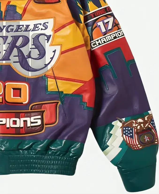 Los Angeles Lakers 2020 NBA Champions Jacket Hemline