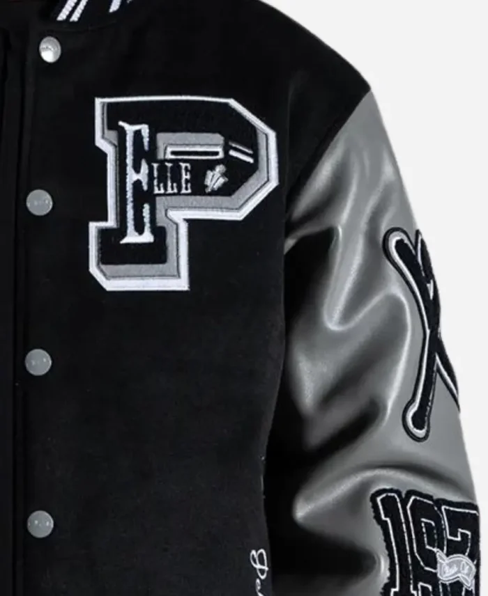 Pelle Pelle World Famous Varsity Jacket Detailing