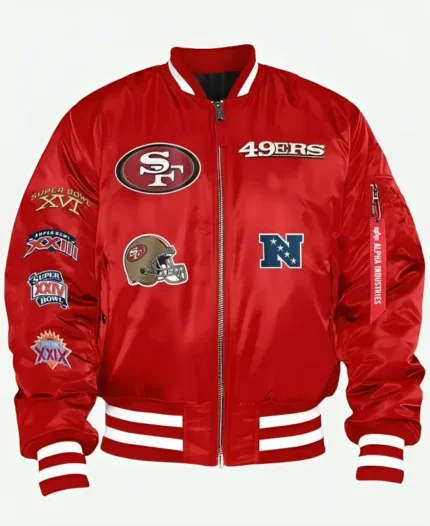 San Francisco 49ers MA-1 Red Jacket