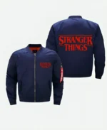 Stranger Things Bomber Jacket Blue