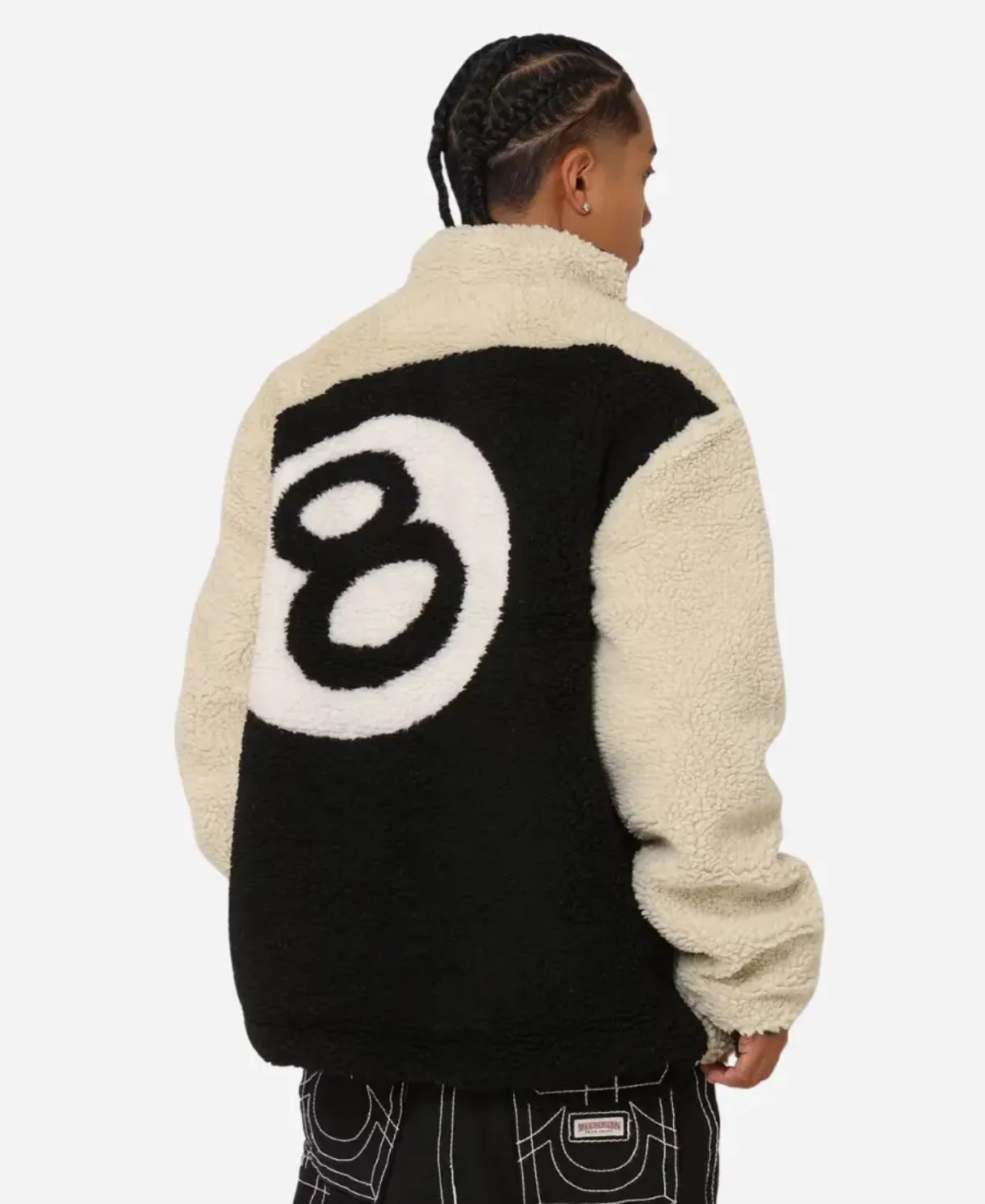 Stussy 8 Ball Sherpa Reversible Jacket - Jacket Era