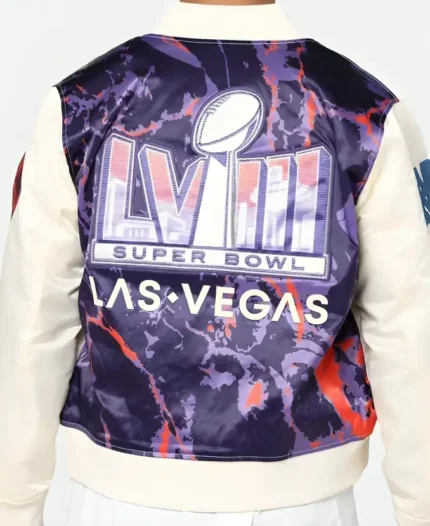 Super Bowl LVIII Varsity Jacket Back