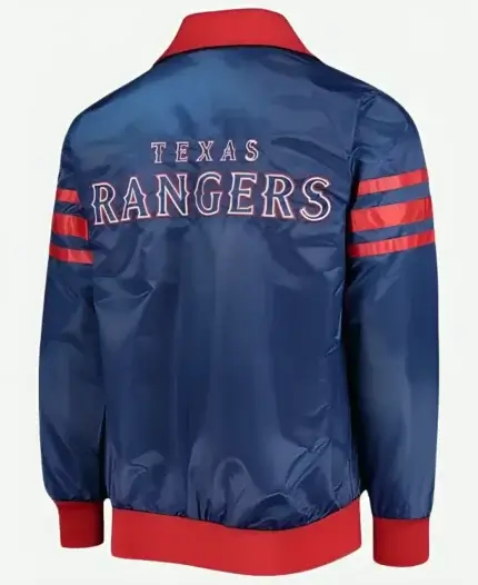 Texas Rangers Blue Starter Jacket Back
