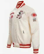 Cincinnati Reds Retro Varsity Jacket Side