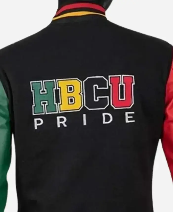 Donovan Mitchell HBCU Pride Jacket Back Closeup