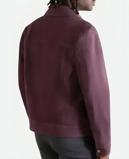 Joe Burrow Super Bowl Purple Jacket Back