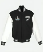 Philadelphia Eagles Super Bowl LII Champions Black Varsity Jacket