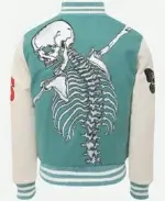 Rod Godspeed Skull Varsity Jacket Back