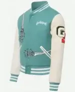 Rod Godspeed Skull Varsity Jacket Side