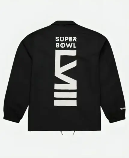 Usher X NFL Super Bowl LVIII Coaches Black Jacket Back