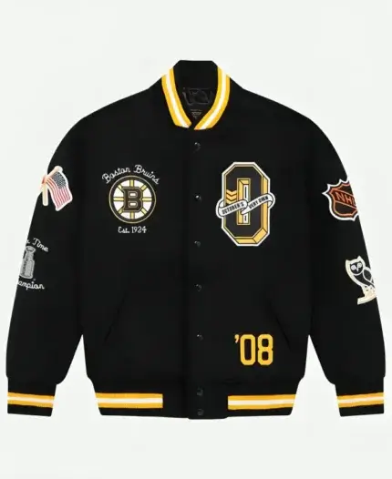 Boston Bruins OVO x NHL Black Jacket