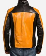 Cole Macgrath Yellow Leather Jacket Back