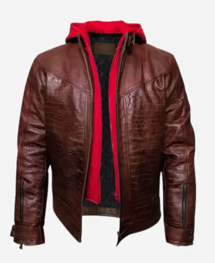 Jason Todd Red Hood Leather Jacket Front
