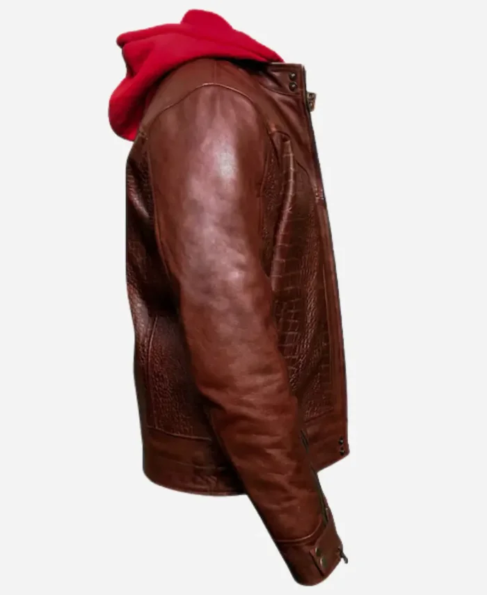 Jason Todd Red Hood Leather Jacket Right Arm