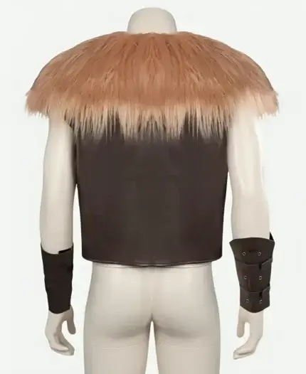 Kraven the Hunter Fur Vest Back