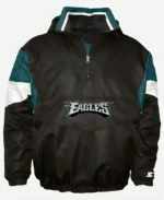 Philadelphia Eagles Starter Black Jacket Front