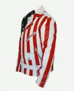 American Flag Leather Jacket Left Arm