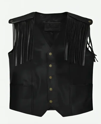 Barbie 2023 Ryan Gosling Leather Vest Front