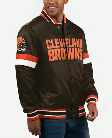 Cleveland Browns The Pick and Roll Jacket Front