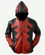 Deadpool Hooded Leather Jacket