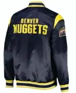 Denver Nuggets Force Play Navy Blue Jacket Front