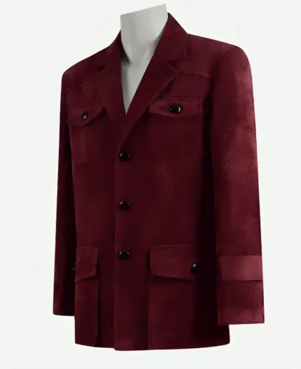 Doctor Who Fourth Doctor Tom Baker Dark Red Cosplay Coat
