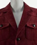 Doctor Who Fourth Doctor Tom Baker Dark Red Cosplay Coat Collar Detailing