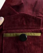 Doctor Who Fourth Doctor Tom Baker Dark Red Cosplay Coat Pocket Detailing