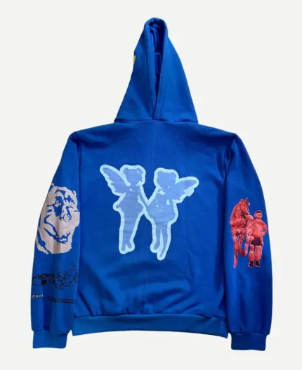 Drake FATD For All The Dogs Blue Hoodie