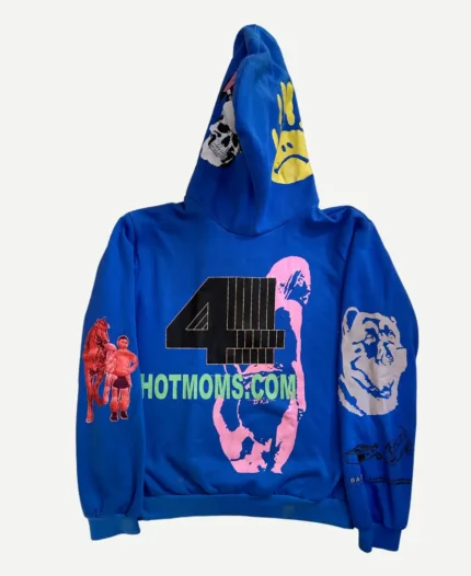 Drake FATD For All The Dogs Blue Hoodie Back