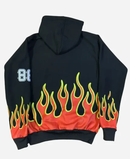 Drake Vaffanculo Flame Hoodie Back