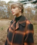 Evermore Taylor Swift’s Plaid Brown Color Trench Coat
