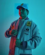 Ferrari Miami Grand Prix Formula One Blue Varsity Jacket