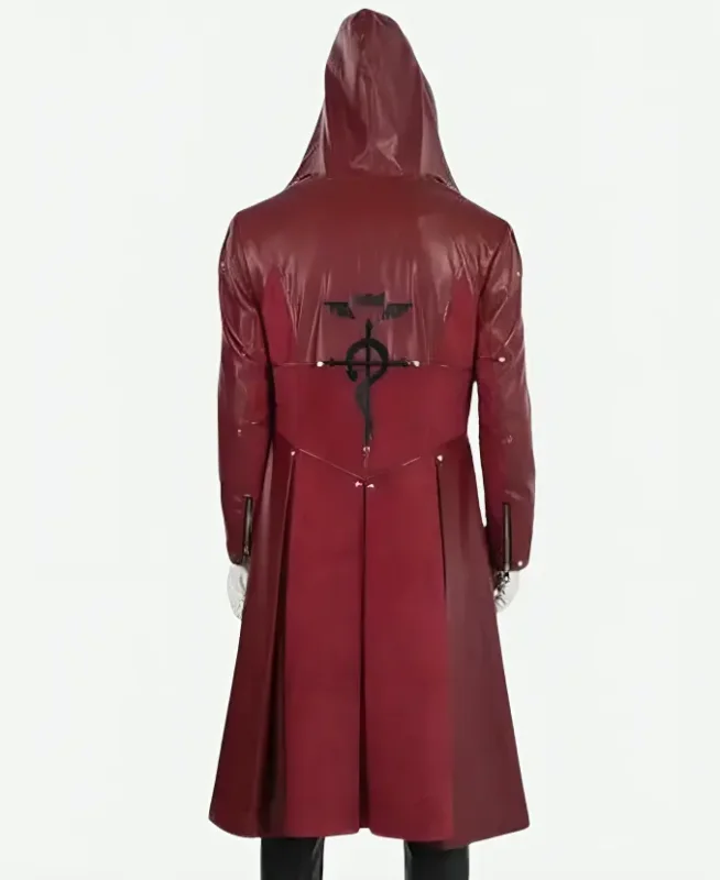 Fullmetal Alchemist Edward Elric Leather Coat Back