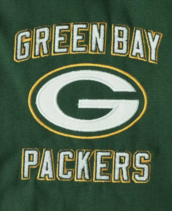 Green Bay Packers G-III Sports Jacket Detailing