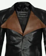 Jim Morrison The Doors Leather Jacket Collar Detailing